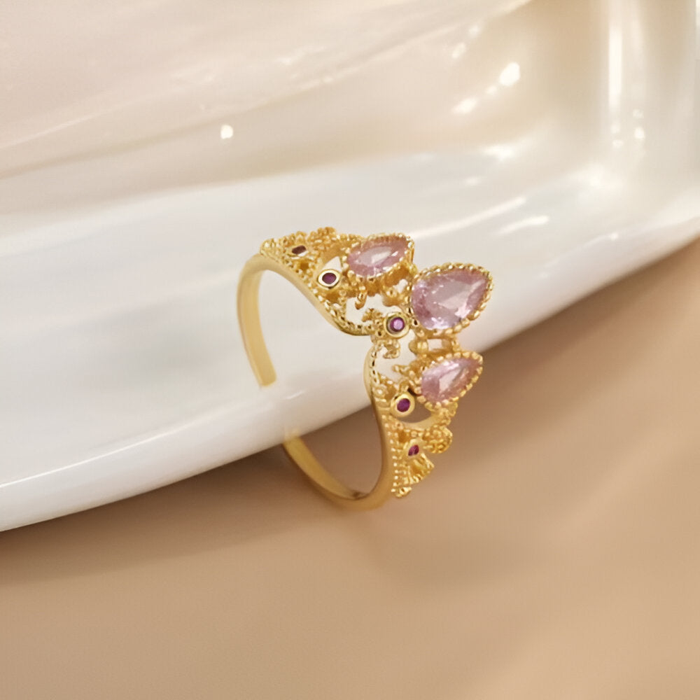 Anillo Rapunzel | Baño de Oro + Tarjeta y Caja Premium Gratis ✨👑