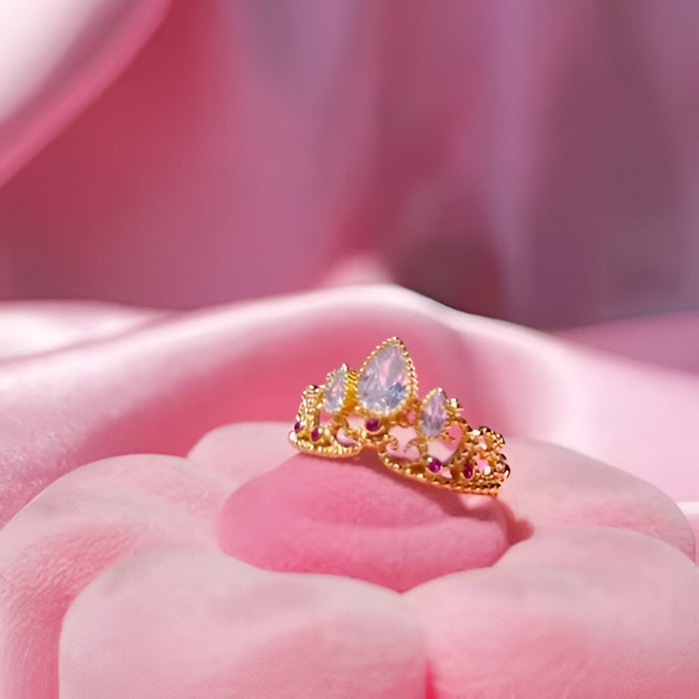 Anillo Rapunzel | Baño de Oro + Tarjeta y Caja Premium Gratis ✨👑