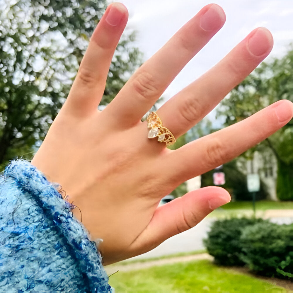 Anillo Rapunzel | Baño de Oro + Tarjeta y Caja Premium Gratis ✨👑