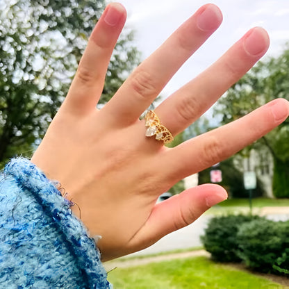 Anillo Rapunzel | Baño de Oro + Tarjeta y Caja Premium Gratis ✨👑