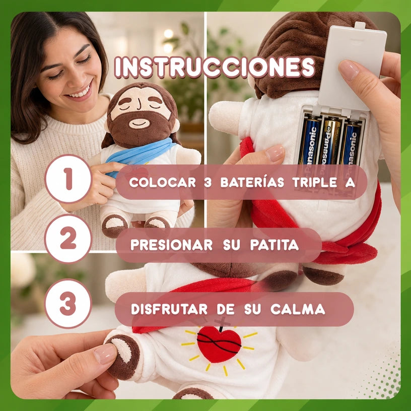 Peluche Jesús con Respiración y Sonido - Felpy™