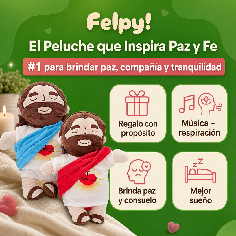 Peluche Jesús con Respiración y Sonido - Felpy™