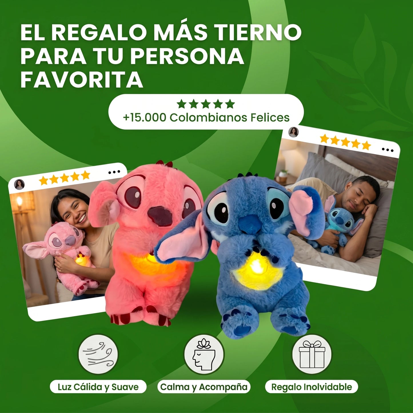 Peluche Stitch con Respiración y Sonido - Felpy™