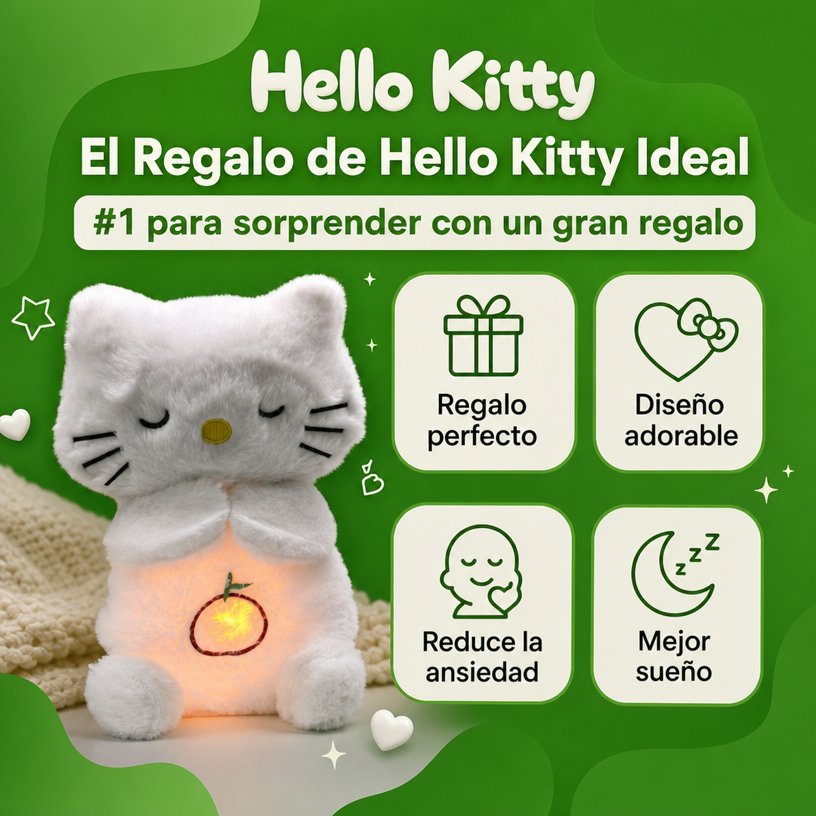 Peluche Hello Kitty con Respiración y Sonido - Felpy™